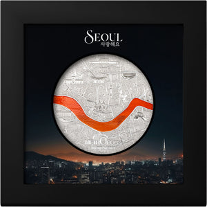 2024 Palau $20 Tiffany Art - Metropolis Seoul 3oz Silver Coin