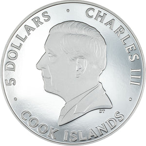 2024 Cook Islands $5 Big City Lights – San Francisco 1oz Silver Coin