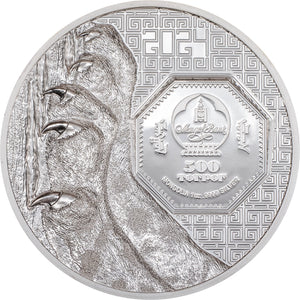 2024 Mongolia 500Tg Snow Leopard 1oz Silver Coin