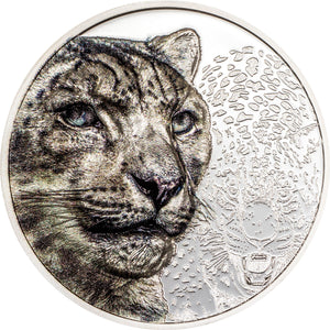 2024 Mongolia 500Tg Snow Leopard 1oz Silver Coin