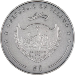 2024 Palau $5 Poker Card Guard 1oz Silver Coin