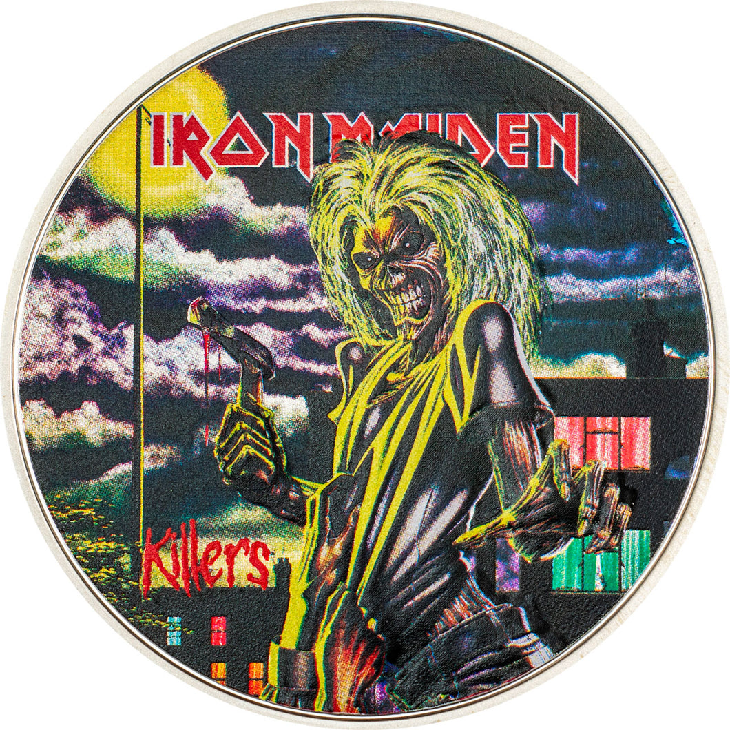 2024 Cook Isl. $5 Iron Maiden - Killers 1oz Silver Coin            