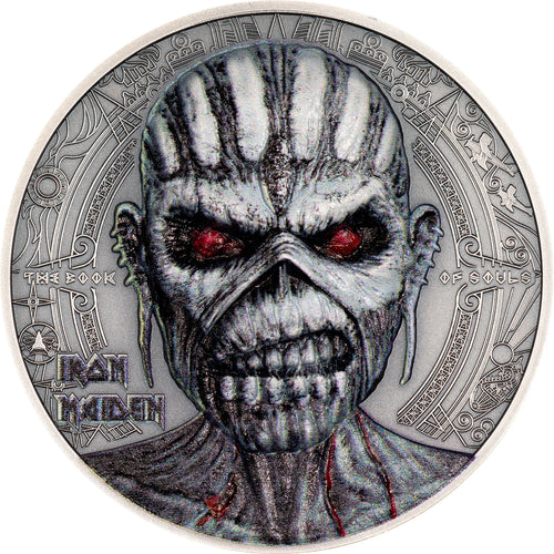 2024 Cook Isl. $10 Iron Maiden - Book of Souls 2oz Silver Coin