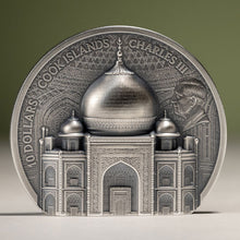 2025 Cook Isl. $10 Historical Monuments - Taj Mahal 2oz Silver Coin