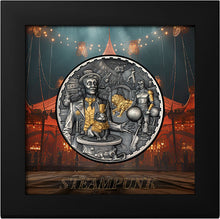 2024 Cook Isl. $20 Steampunk Carnival 3oz Silver Coin