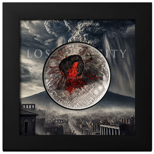 2025 Cook Isl. $20 Lost City - Pompeii 3oz Silver Coin