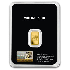 NASCAR Racing 0.5g Gold Bar in Card