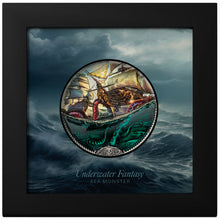 2025 Cook Isl. $20 Underwater Fantasy - Sea Monster 3oz Silver Coin