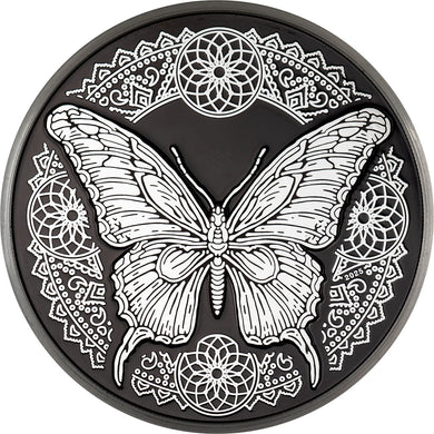 2025 Cook Isl. $5 Butterfly 1oz Silver Coin