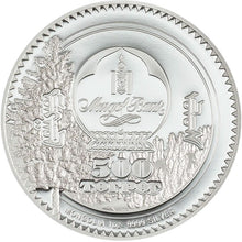 2026 Mongolia 500Tg Woodland Spirits - Snow Leopard 1oz Silver Coin