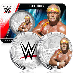 WWE Legends Hulk Hogan 9g Silver Plated Medallion in Card