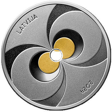 2024 Latvia 5€ Energy Silver Proof Coin