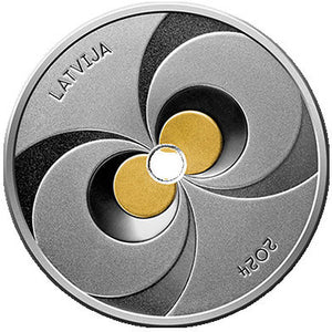 2024 Latvia 5€ Energy Silver Proof Coin