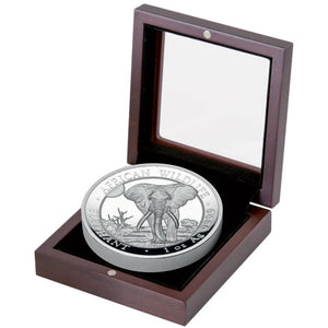 2025 Somalia 100Sh African Elephant High Relief 1oz Silver Proof Coin