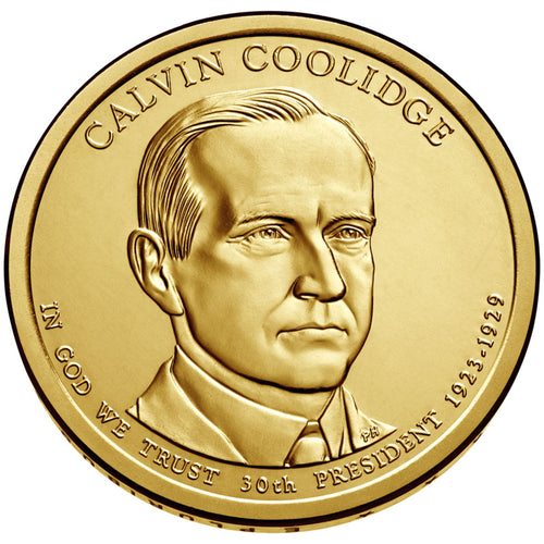 2014 USA $1 President Calvin Coolidge P&D Uncirculated Coin Pair