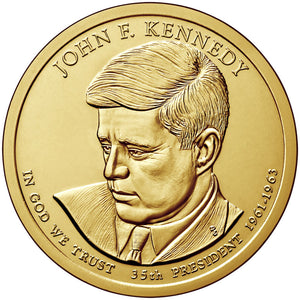 2015 USA $1 President John F. Kennedy P&D Uncirculated Coin Pair