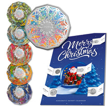 2026 50c Christmas Coins Uncirculated Set (5) & World Coin Advent Calendar Bundle