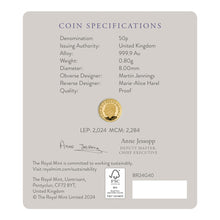 2024 UK 50p Britannia UK 1/40oz Gold Proof