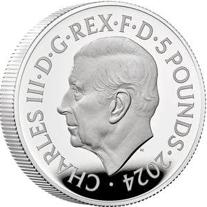 2024 UK £5 Britannia 2oz Silver Proof Coin
