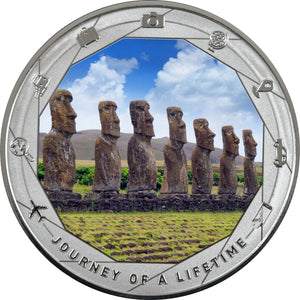 2025 Cameroon 1000Fr Journey of a Lifetime - Easter Island 1oz Silver Coin