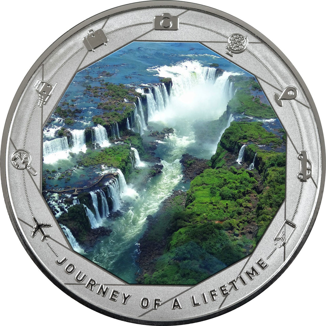 2025 Cameroon 1000Fr Journey of a Lifetime - Iguazu Falls 1oz Silver Coin