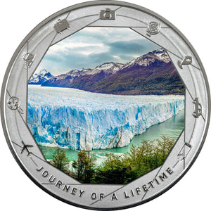 2025 Cameroon 1000Fr Journey of a Lifetime - Perito Moreno 1oz Silver Coin
