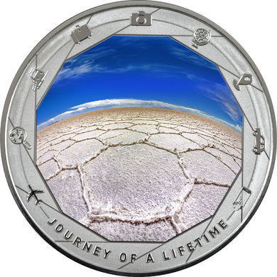 2025 Cameroon 1000Fr Journey of a Lifetime - Salar De Uyuni 1oz Silver Coin