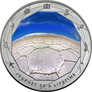 2025 Cameroon 1000Fr Journey of a Lifetime - Salar De Uyuni 1oz Silver Coin