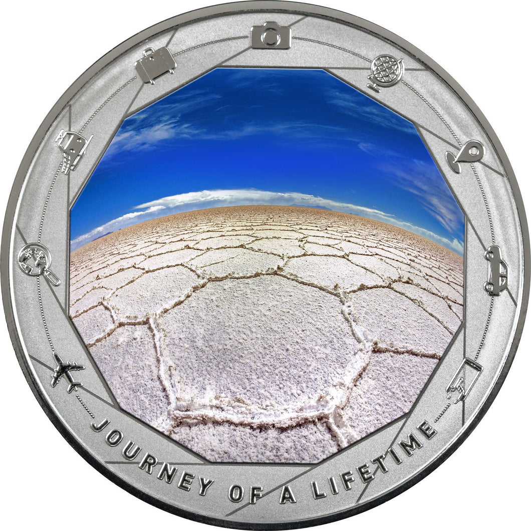 2025 Cameroon 1000Fr Journey of a Lifetime - Salar De Uyuni 1oz Silver Coin
