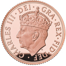 2023 UK King Charles III Gold Piedfort Sovereign Proof