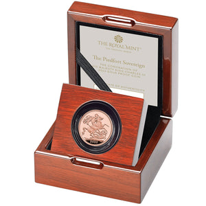 2023 UK King Charles III Gold Piedfort Sovereign Proof