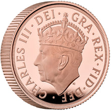 2023 UK King Charles III Gold Piedfort Sovereign Proof