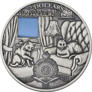 2025 Niue $5 Feral to Friendly: Cats 2oz Silver Coin