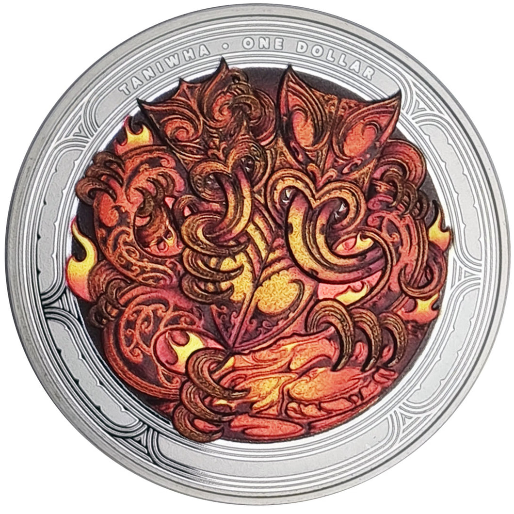 2024 NZ $1 Cave Taniwha 1oz Silver Proof Coin