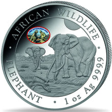 2026 Somali 100Sh Elephant World's Fair of Money Privy Mark 1oz Silver Coin