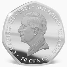 2026 Solomon Isl. 50c FIFA World Cup Silver-Plated BU Coin