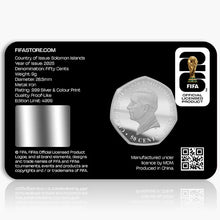 2026 Solomon Isl. 50c FIFA World Cup Silver-Plated BU Coin