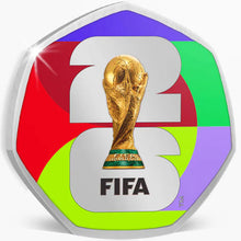 2026 Solomon Isl. 50c FIFA World Cup Silver-Plated BU Coin