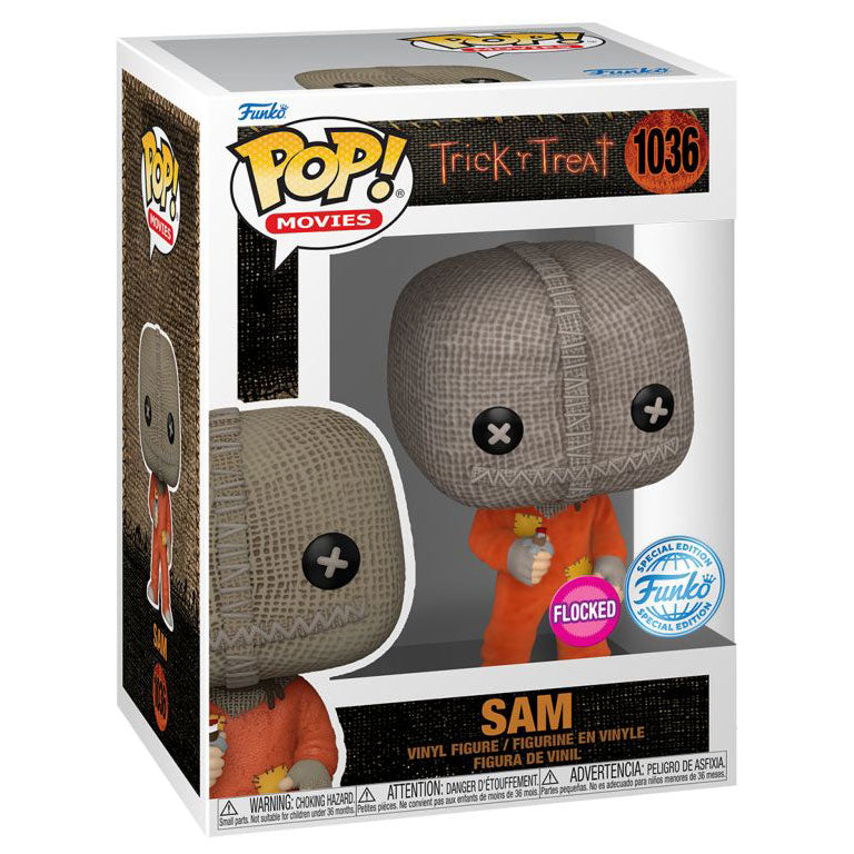 Trick R Treat - Sam w/razor Flocked Pop! RS