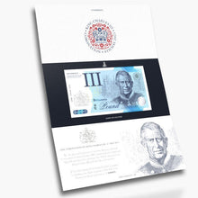 2023 King Charles III Britannia Pound Note in Folder