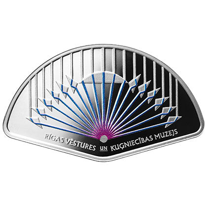 2023 Latvia 5€ Fan of Light Rays Silver Proof