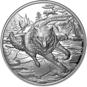 2025 Canada $20 Great Hunters - Grey Wolf Silver Proof Coin