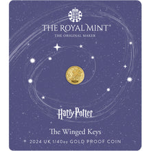 2024 UK 50p Harry Potter- Winged Keys 1/40oz Gold Proof