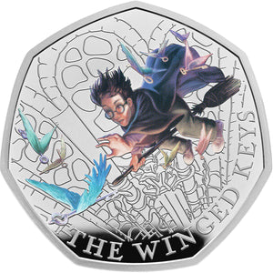 2024 UK 50p Harry Potter- Winged Keys Silver Proof