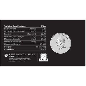 2026 25c Hobart Money Expo Year of the Horse 1/4oz Silver Coin