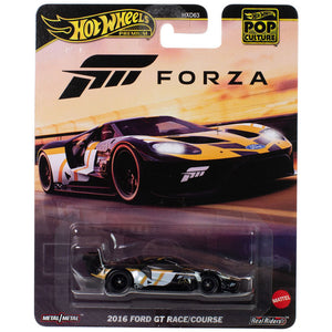 Hot Wheels Pop Culture 2025 Forza 2016 Ford GT Race/Course 1:64 Die Cast Vehicle