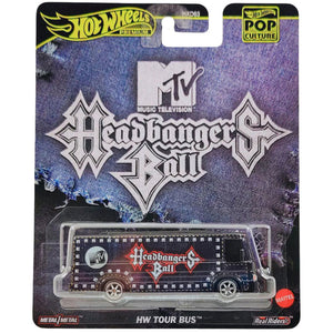 Hot Wheels Pop Culture 2025 MTV Headbangers Ball HW Tour Bus 1:64 Die Cast Vehicle