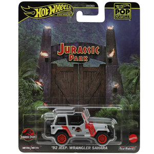 Hot Wheels Pop Culture 2025 Jurassic Park ’92 Jeep Wrangler 1:64 Die Cast Vehicle