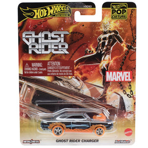 Hot Wheels Pop Culture 2025 Marvel Ghost Rider Charger 1:64 Die Cast Vehicle