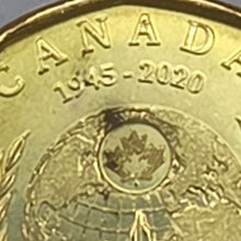 2020 Canada $1 United Nations Non-Colour (SPOTTY)